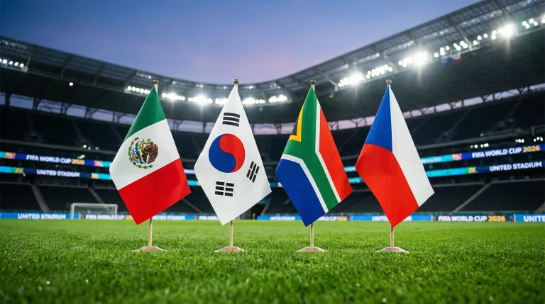 A grupas komandas Pasaules kausā 2026 — Meksika, Dienvidkoreja, Dienvidāfrika un Čehija