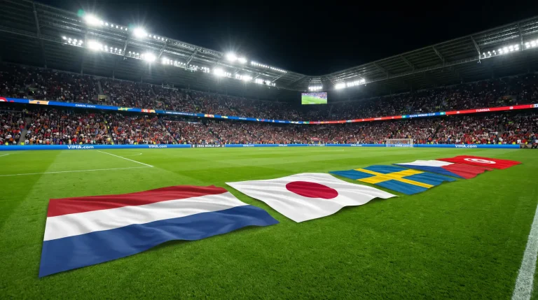 F grupas komandas Pasaules kausā 2026 — Nīderlande, Japāna, Zviedrija un Tunisija