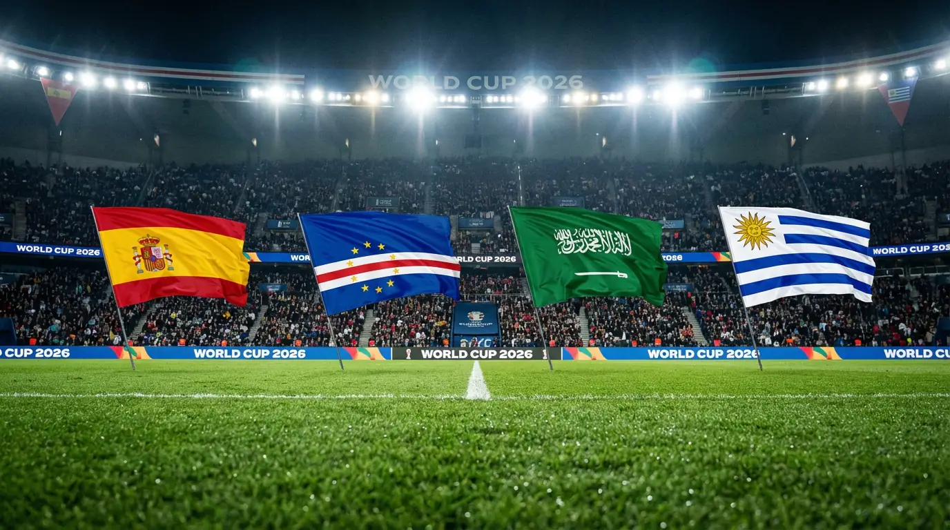 H grupas komandas Pasaules kausā 2026 — Spānija, Kaboverde, Saūda Arābija un Urugvaja