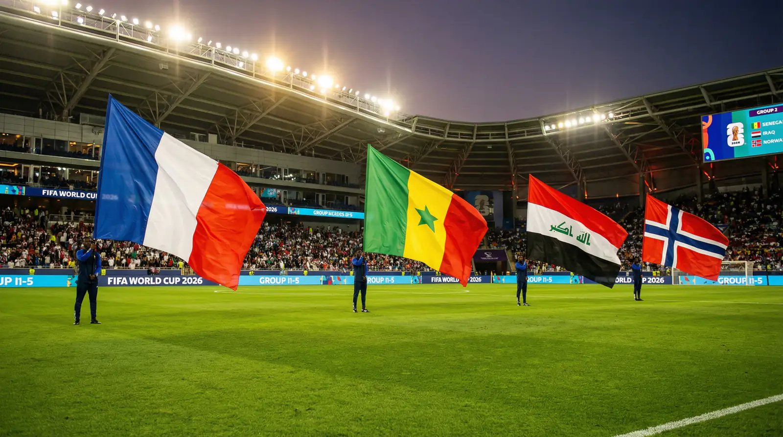 I grupas komandas Pasaules kausā 2026 — Francija, Senegāla, Irāka un Norvēģija