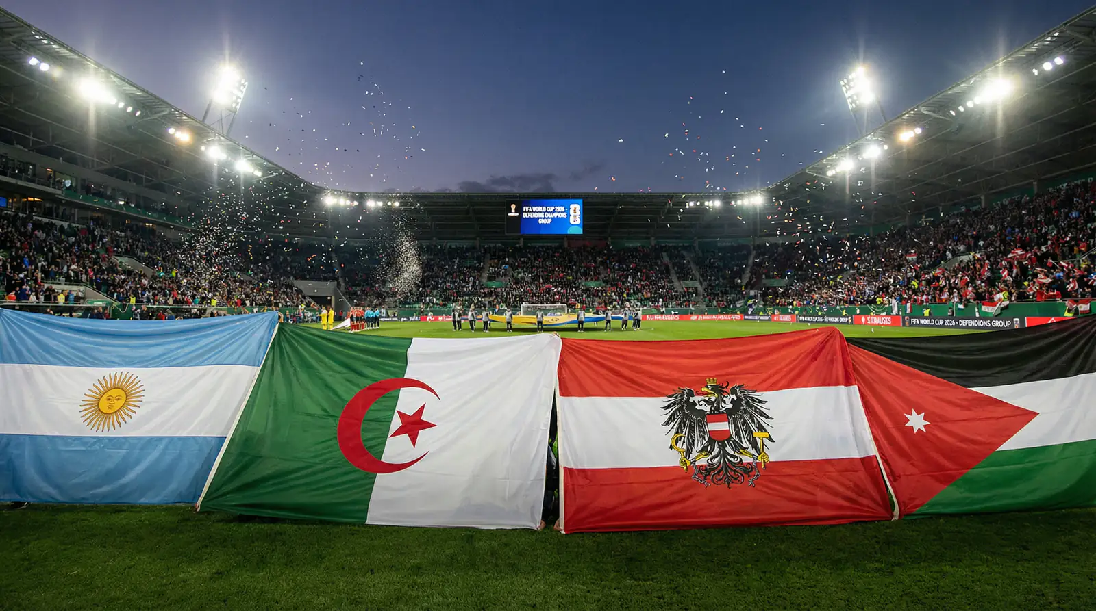 J grupas komandas Pasaules kausā 2026 — Argentīna, Alžīrija, Austrija un Jordānija