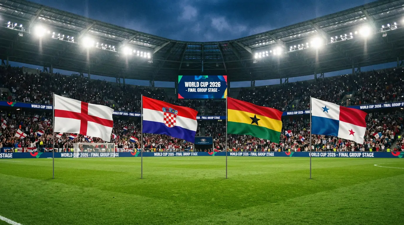 L grupas komandas Pasaules kausā 2026 — Anglija, Horvātija, Gana un Panama