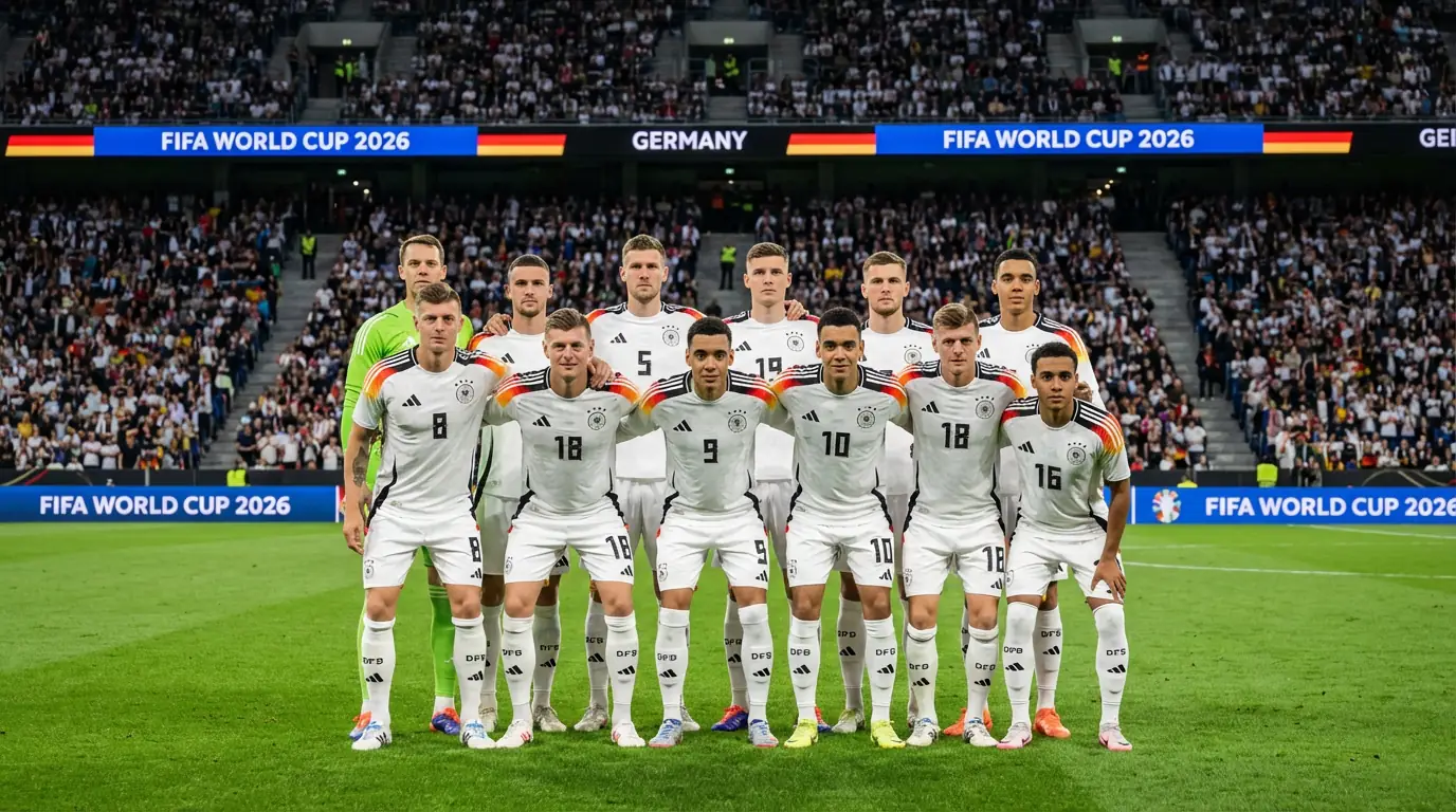 Vācijas futbola izlase Pasaules kausa 2026 turnīrā — Die Mannschaft analīze un prognozes